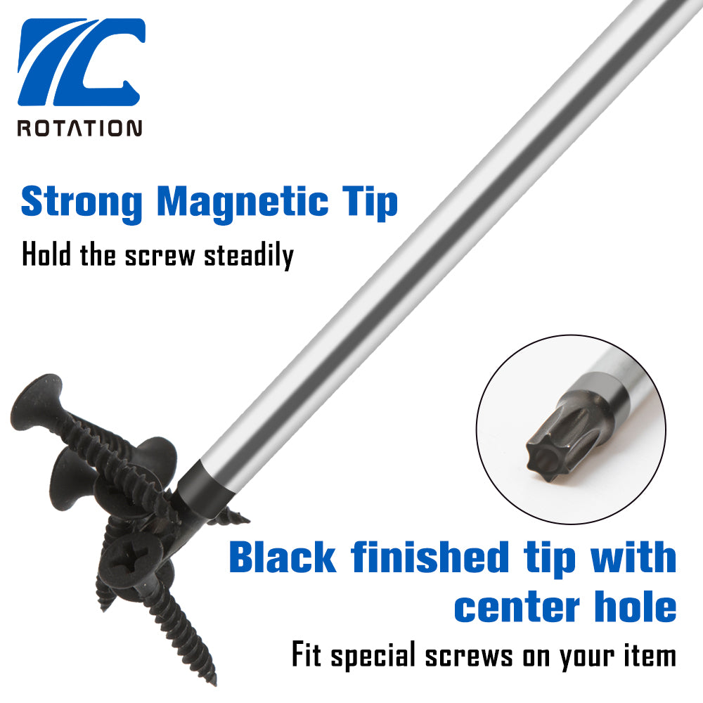 Rapid Rotation Screwdriver ROTATION Torx Screwdrivers Set 10-Piece, Magnetic Black Finished Tip w ...