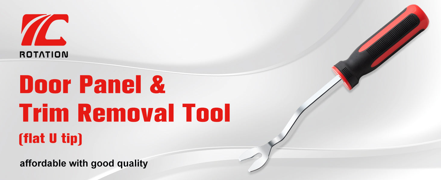 ROTATION Auto Trim Panel Car Door Upholstery Removal Tool Flat U Tip - Detail Large 1