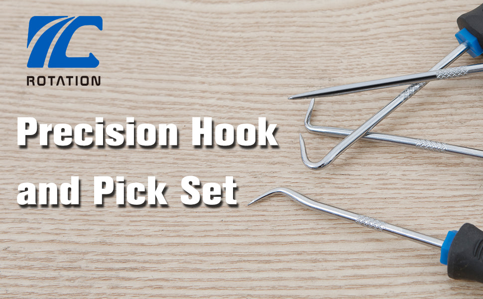 ROTATION Precision Hook and Pick Set for Automotive | 4-Piece Hand Tools - Detail Large 1