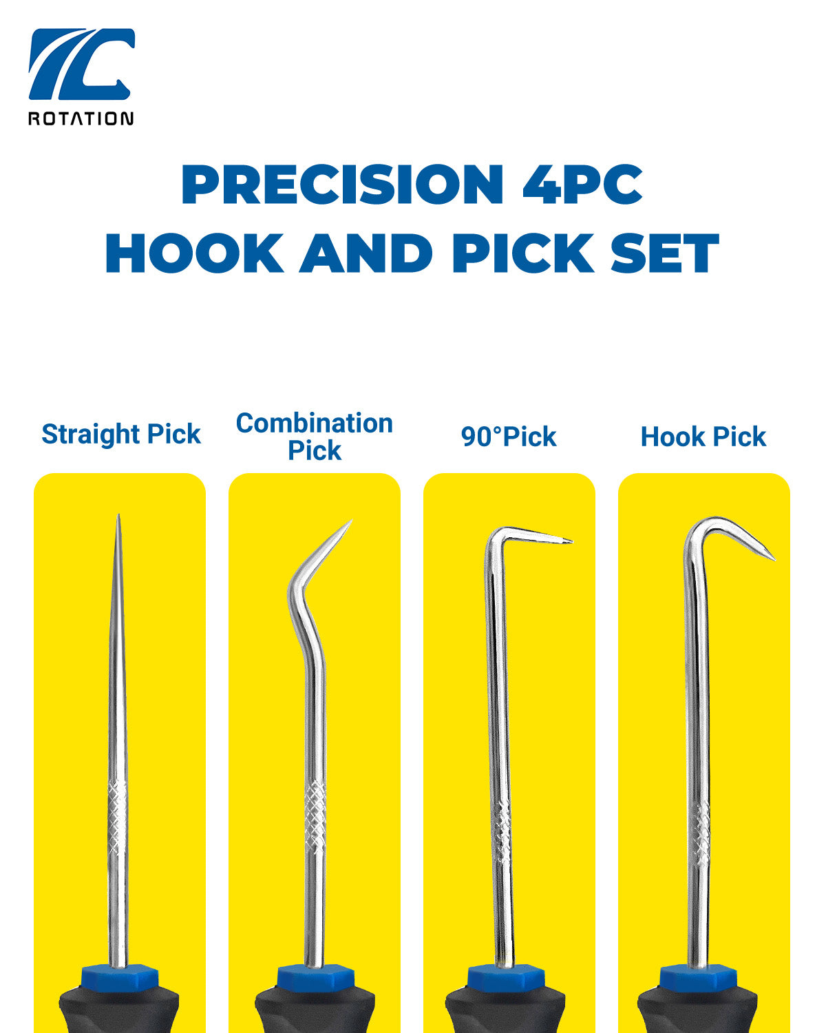 Hook Line Rotation 4pc Hook and Pick Set-ROTATION – Rotation Tools